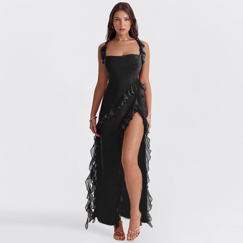 Schönes bequemes Kleid mit entspannter Silhouette für Damen