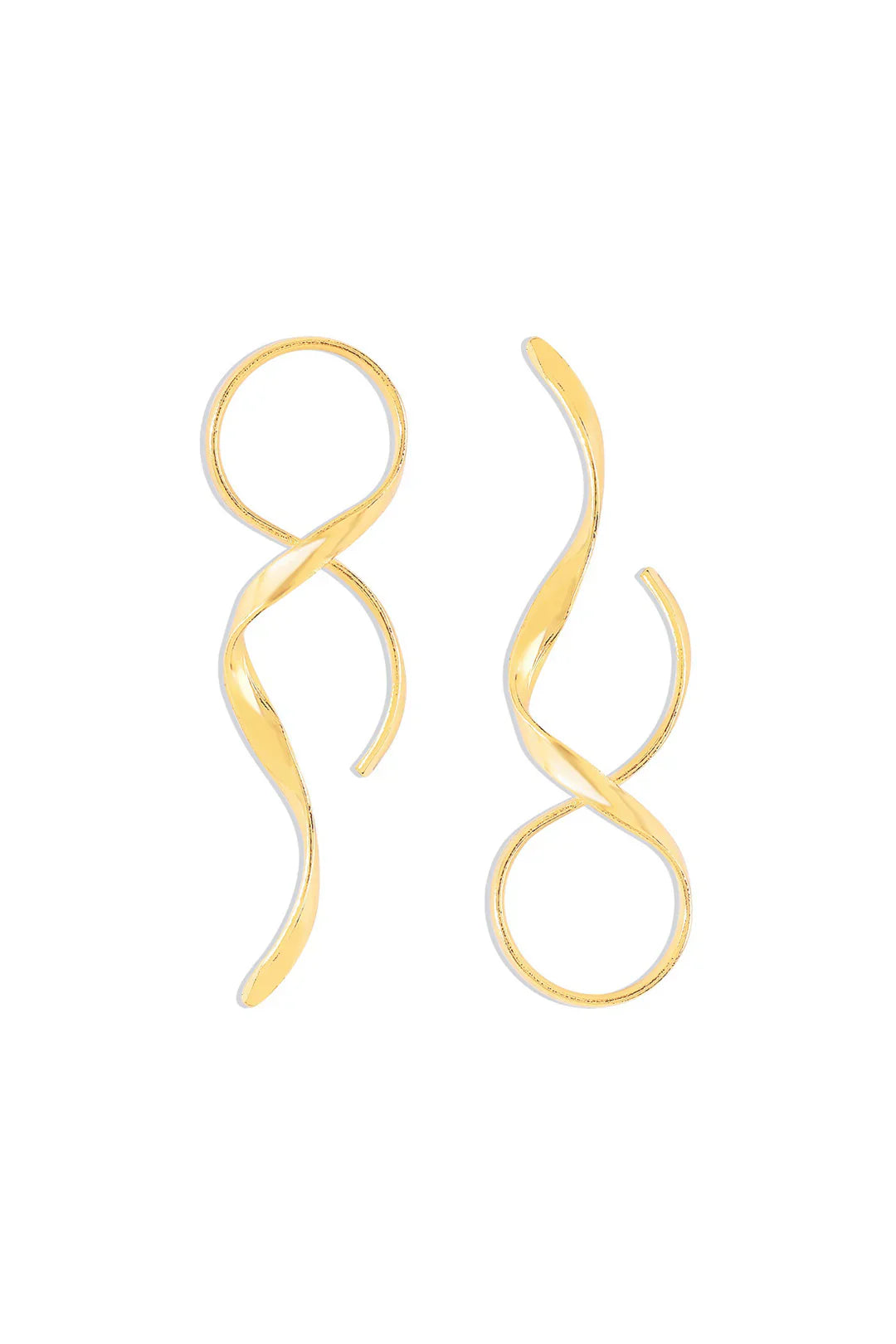 Elegante Spiral-Ohrringe mit Modernem Design für Damen