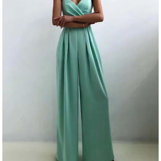 Jumpsuit mit Herzausschnitt und Faltenwurf Damen
