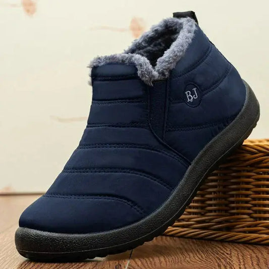 Klassische Warme Schlupfstiefel Mit Kurzem Schaft Für Damen