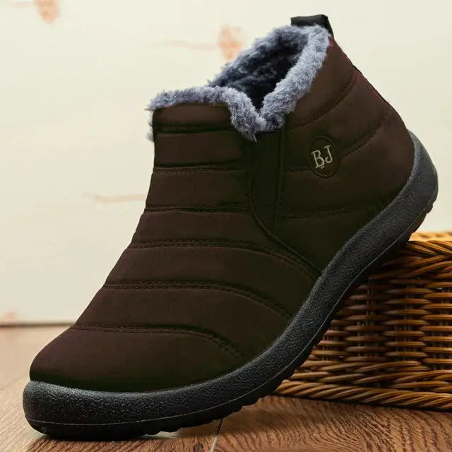 Klassische Warme Schlupfstiefel Mit Kurzem Schaft Für Damen