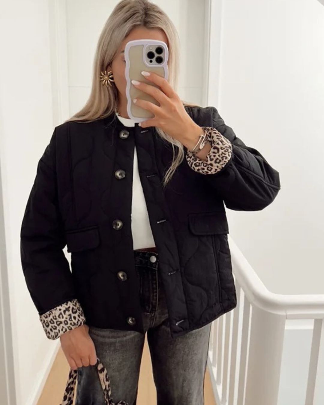 Gesteppte Kurzjacke Mit Schickem Streetstyle Damen