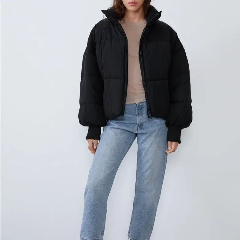 Übergroße Lässige Puffer Winterjacke Für Damen
