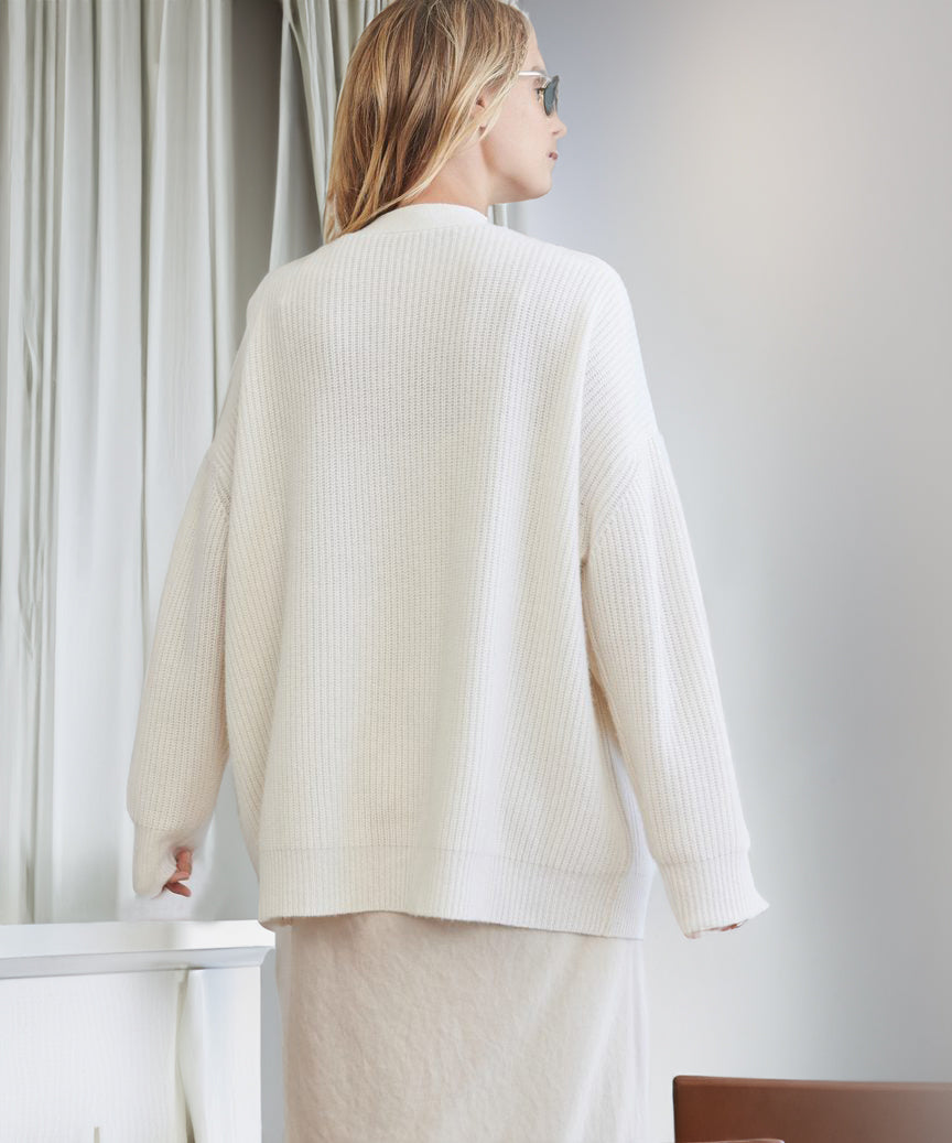Gemütlicher Strick-Cardigan mit Knopfleiste für Damen