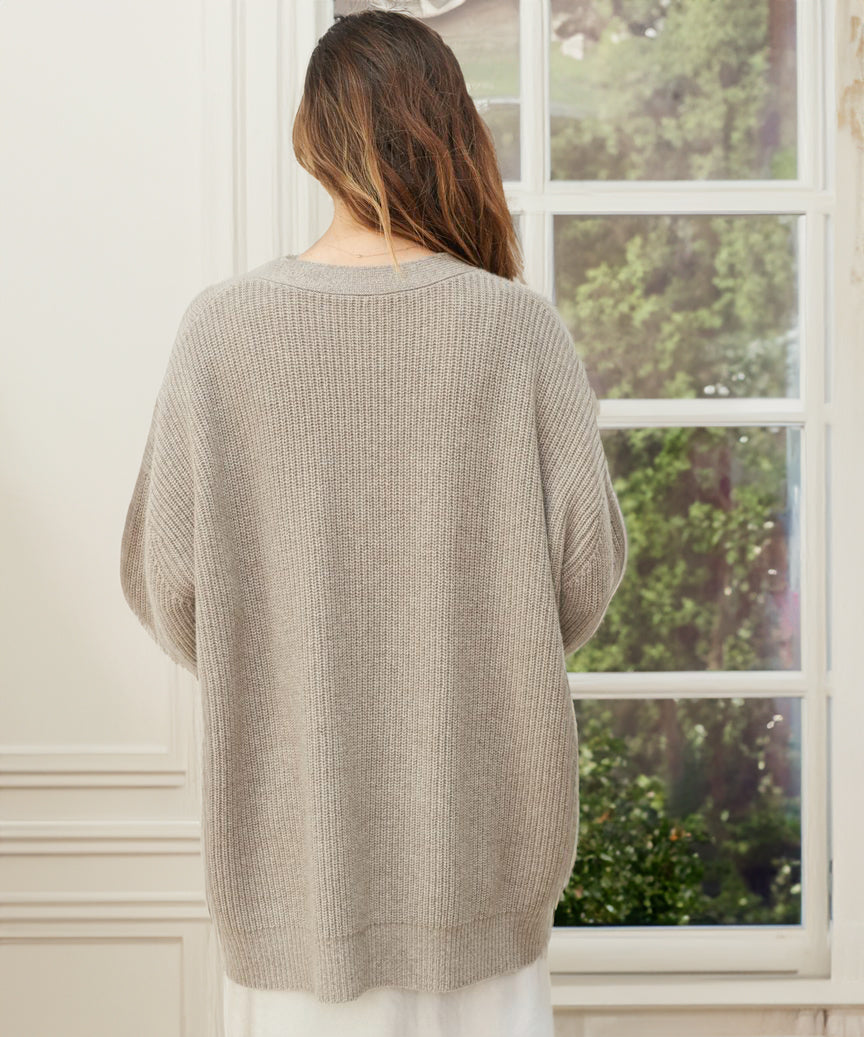 Gemütlicher Strick-Cardigan mit Knopfleiste für Damen
