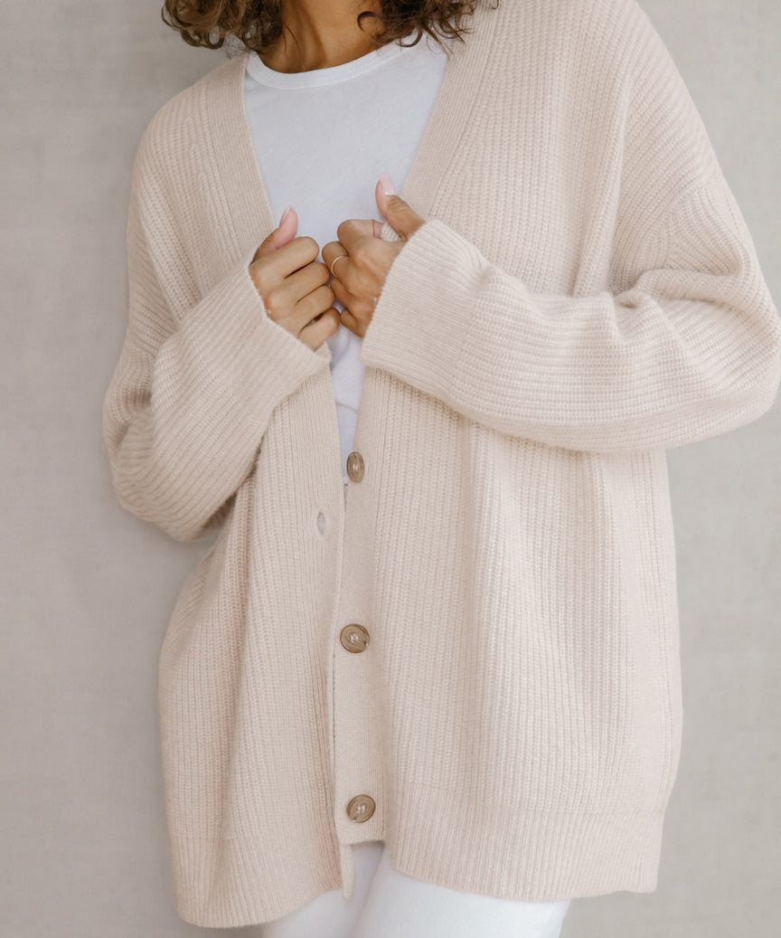 Gemütlicher Strick-Cardigan mit Knopfleiste für Damen