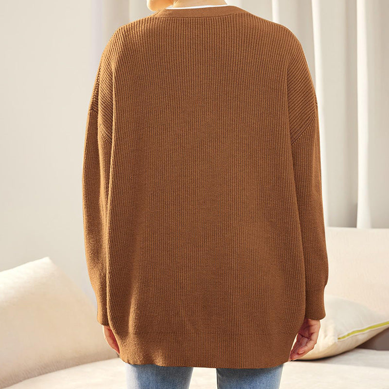 Gemütlicher Strick-Cardigan mit Knopfleiste für Damen