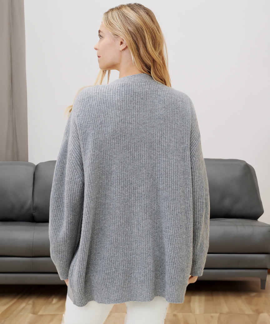 Gemütlicher Strick-Cardigan mit Knopfleiste für Damen
