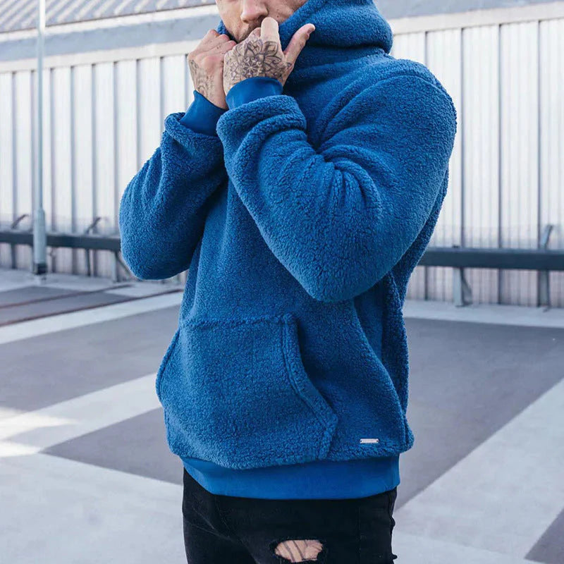 Weicher Fleece-Hoodie Mit Lässigem Schnitt Für Herren Winter