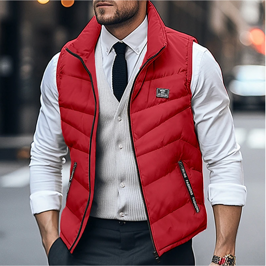 Klassische Ärmellose Steppweste Smart Casual Herren Winter
