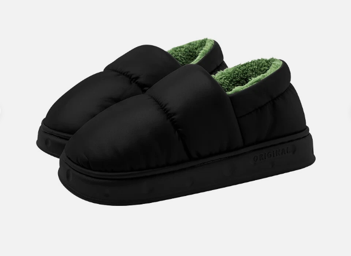 Puffer Stil Hausschuhe Warm Dicke Hausschuhe Damen Winter