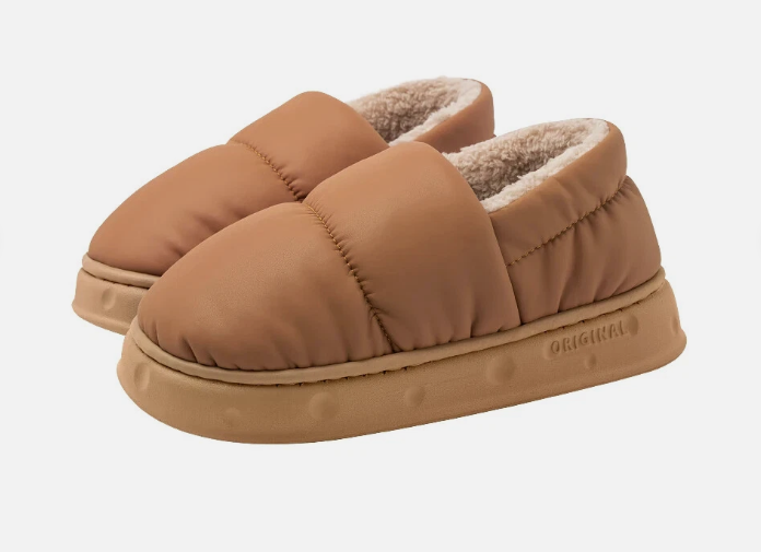 Puffer Stil Hausschuhe Warm Dicke Hausschuhe Damen Winter