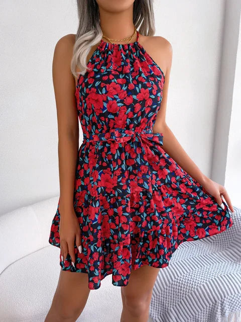 Luftiges Blumenkleid Für Damen