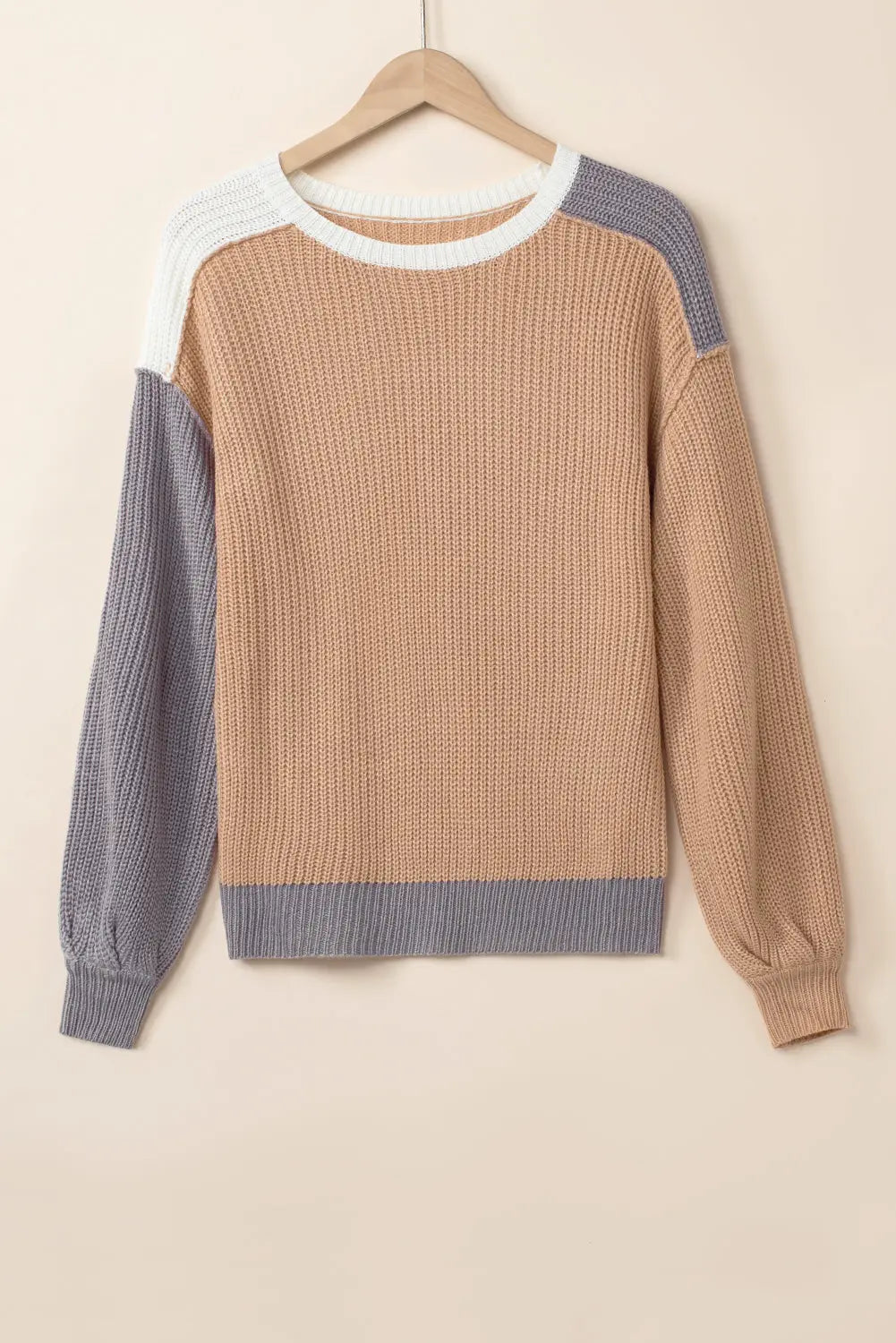 Gerippter Strickpullover für Gemütliche Winter Damen