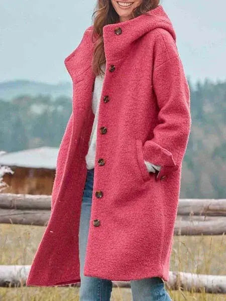 Übergroßer Wollmix Wintermantel Für Damen