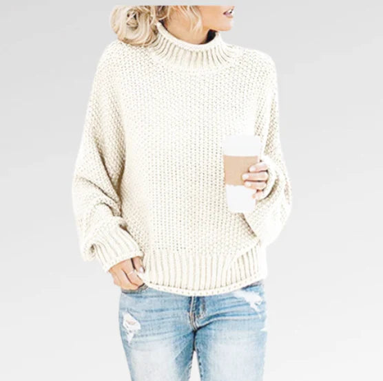 Grobstrick Pullover Mit Lockerer Passform Für Damen
