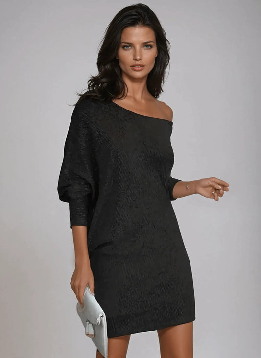 Kontrast-Paillettenkleid Für Glamouröse Abende Für Damen