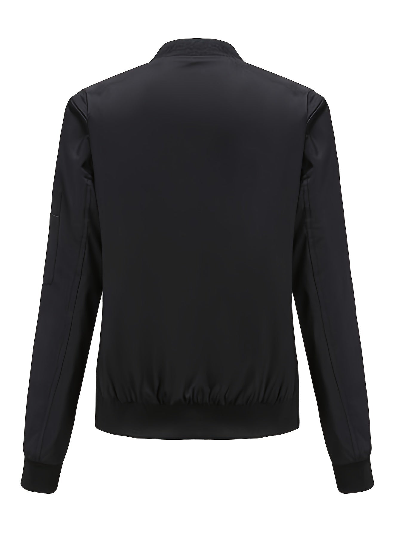 Bomberjacke Klassischer Zip-Up Freizeitlook Damen