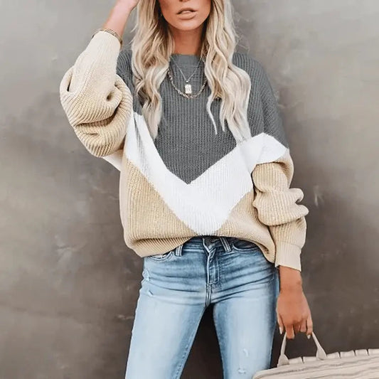 Weicher Strickpullover Perfekt Für Gemütliche Winter Damen