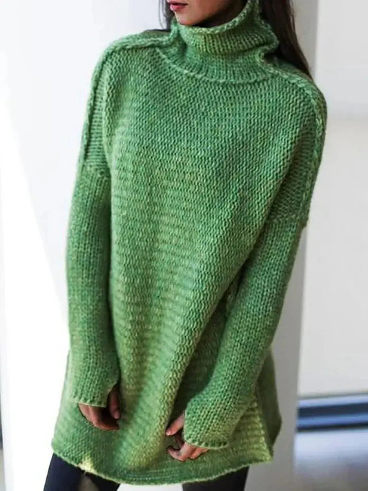 Oversize Rollkragenpullover Winter Damen