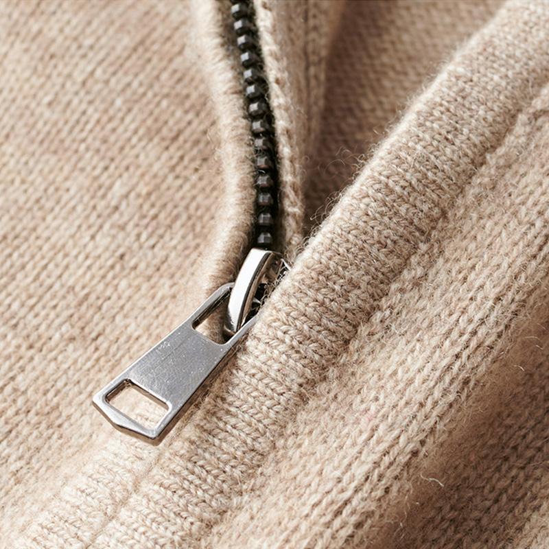 Stylischer Zip Pullover Für Herren Winter