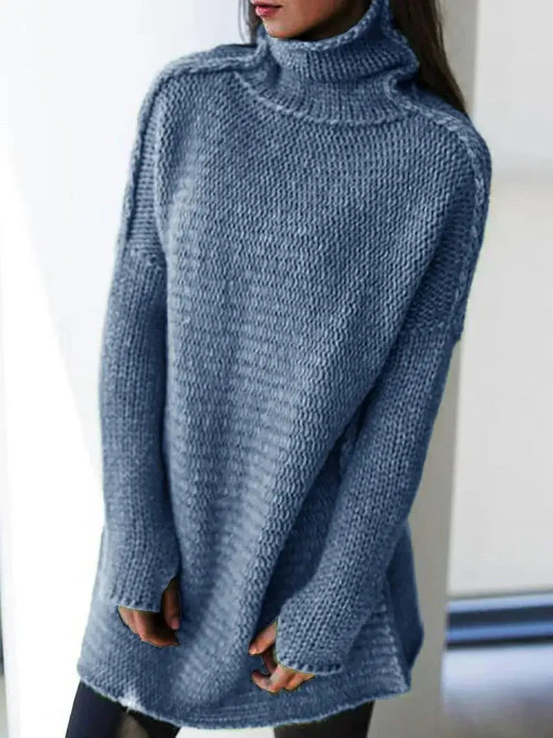 Oversize Rollkragenpullover Winter Damen