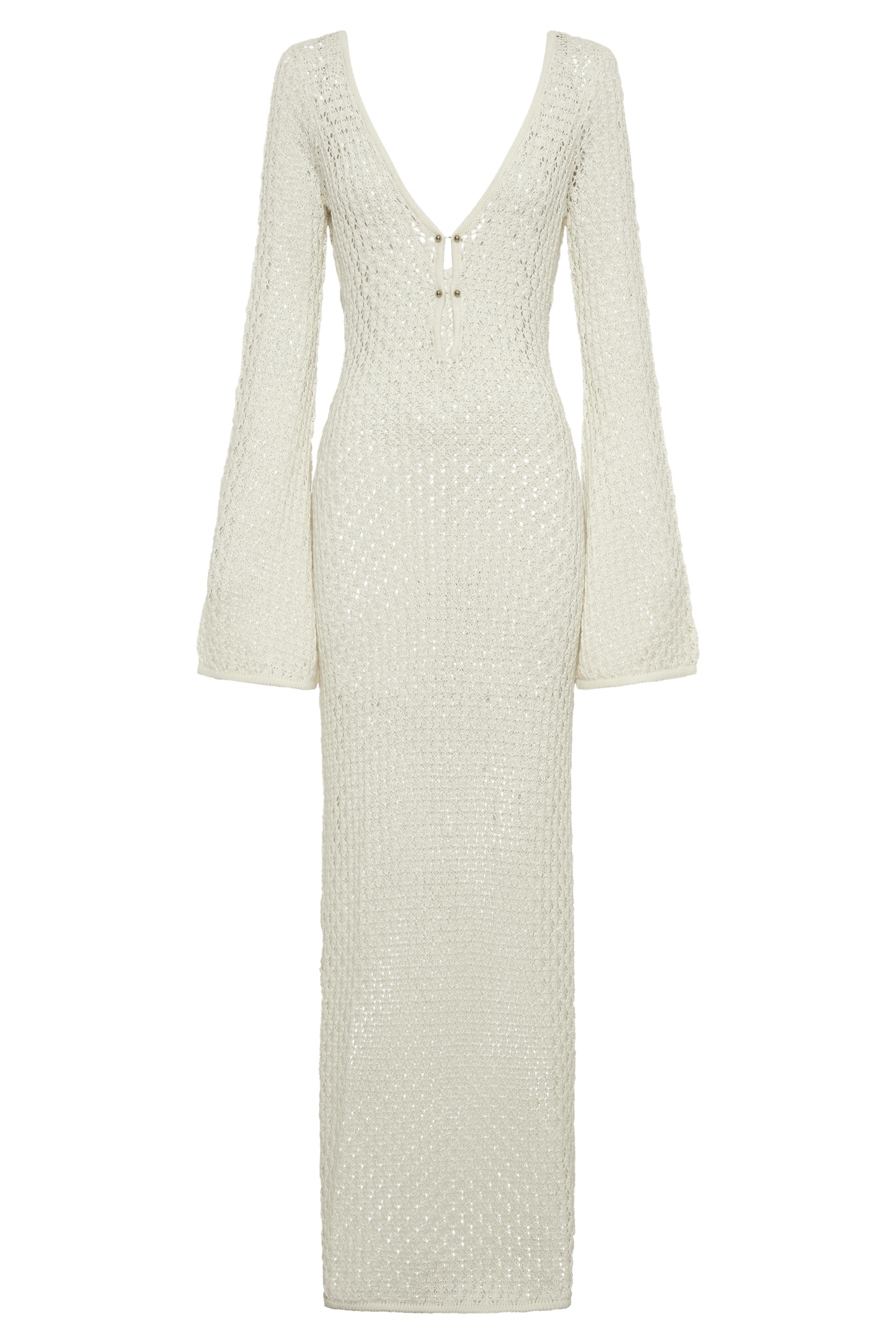 Elegantes weißes Kleid mit schmeichelnder Silhouette für Damen