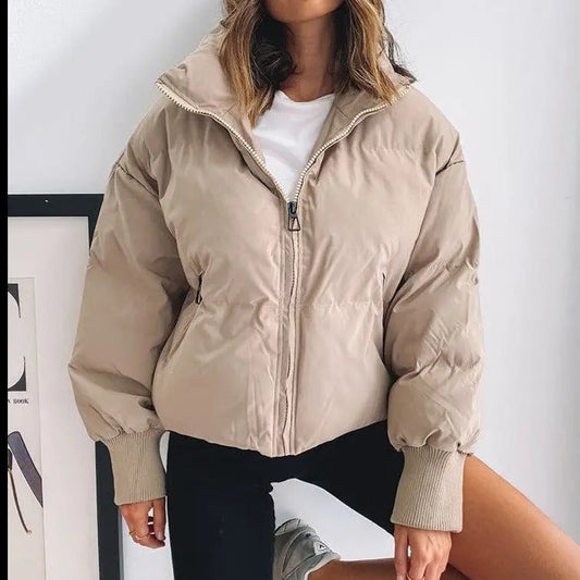 Übergroße Lässige Puffer Winterjacke Für Damen