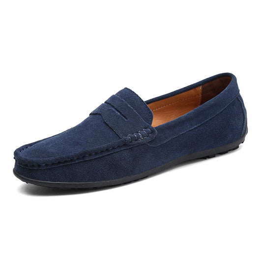 Klassische Wildleder Slipper Bequeme Freizeitschuhe Herren Winter