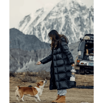 Warme Lange Steppjacke Ideal für Winter Damen
