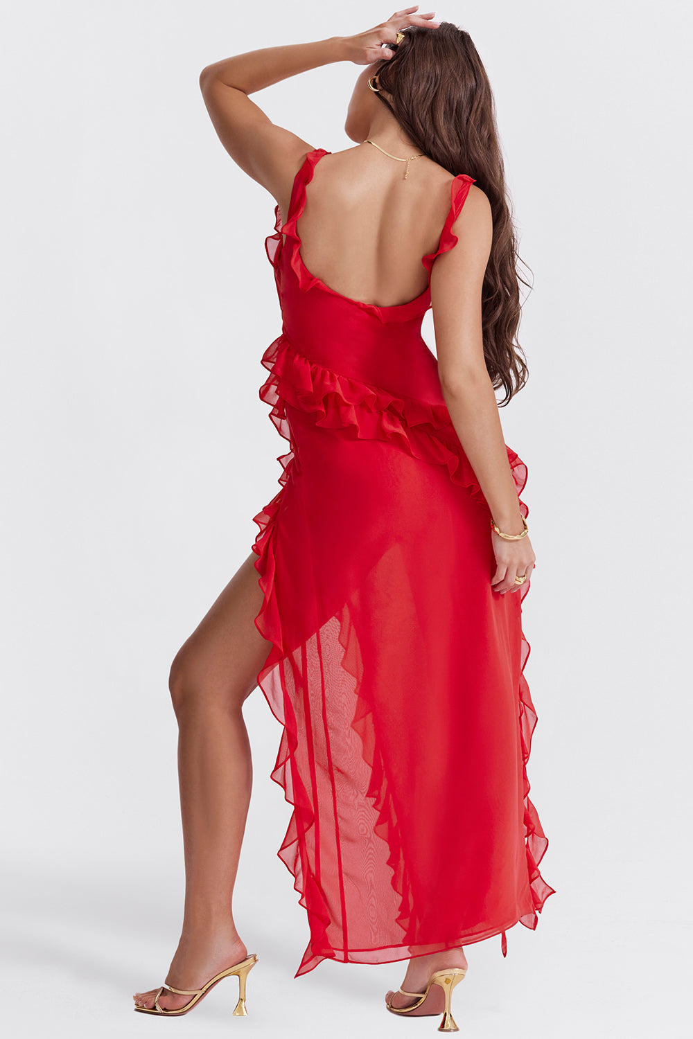 Schönes bequemes Kleid mit entspannter Silhouette für Damen