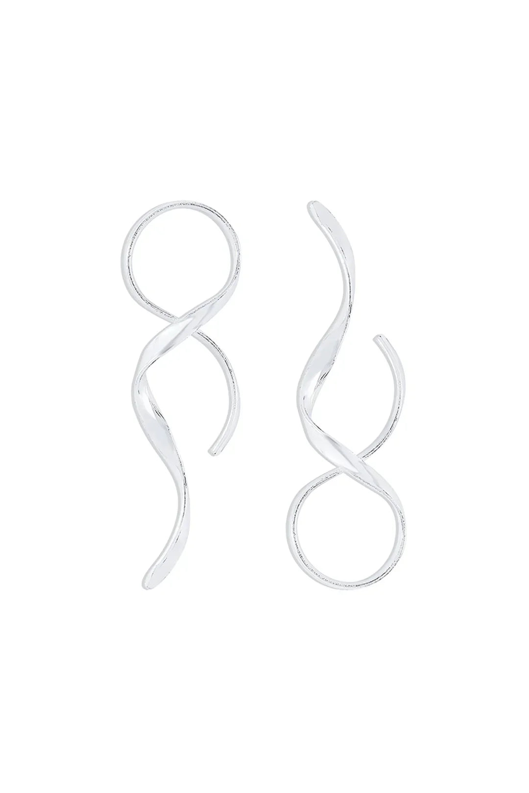 Elegante Spiral-Ohrringe mit Modernem Design für Damen