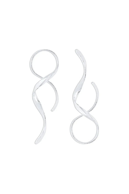 Elegante Spiral-Ohrringe mit Modernem Design für Damen