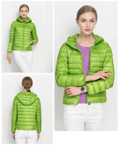Steppjacke Mit Kapuze Leichtes Design Damen